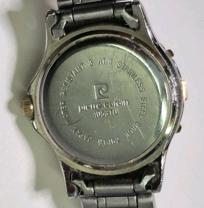 Women’s 24mm Pierre Cardin 4053TU Two Tone Quartz Analog Watch New Battery
