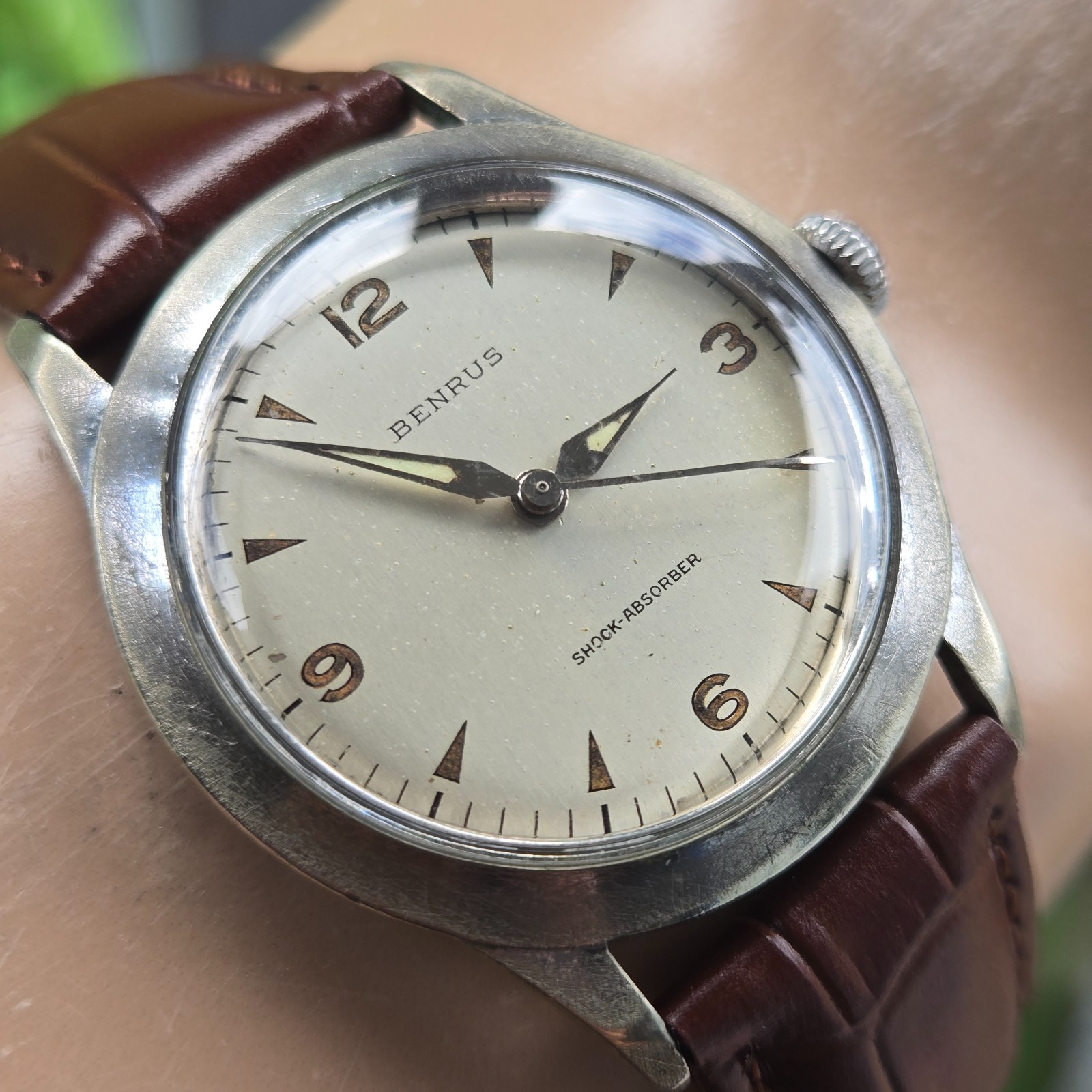 Vintage BENRUS men’s manual wind watch ETA 2370 17Jewels swiss 1960s