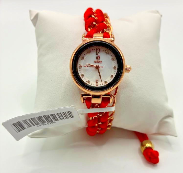 Montres Prestige Women’s Watch. 25mm. 30m. Quartz. Red.
