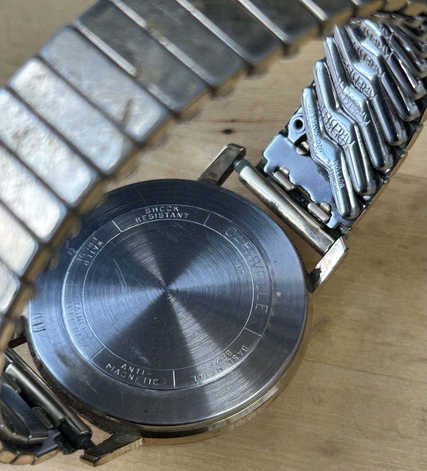 Vintage Caravelle Men’s Watch Water Proof Gold Filled Appears To Run