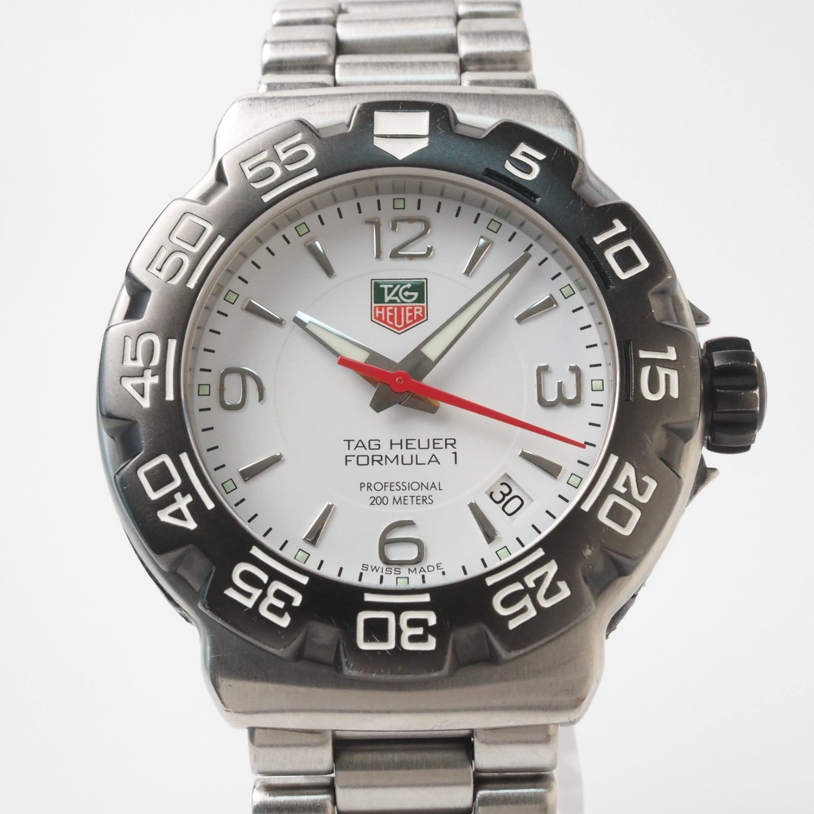 TAG Heuer Formula 1 WAC1111-0 Quartz White Dial 40mm Men’s