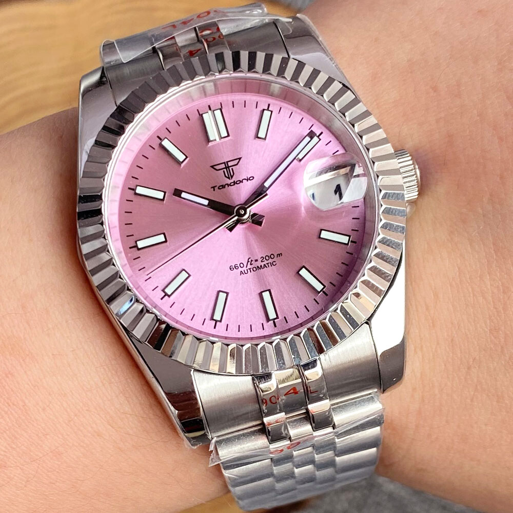 Tandorio 36mm/39mm Fluted Bezel Japan NH35A Sapphire Glass Auto Men Watch Date