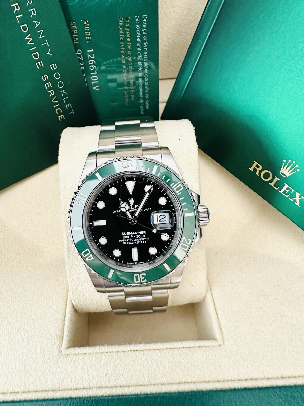 Men’s Rolex Submariner Date 126610LV “Starbucks” Box & Papers ~ Factory Warranty