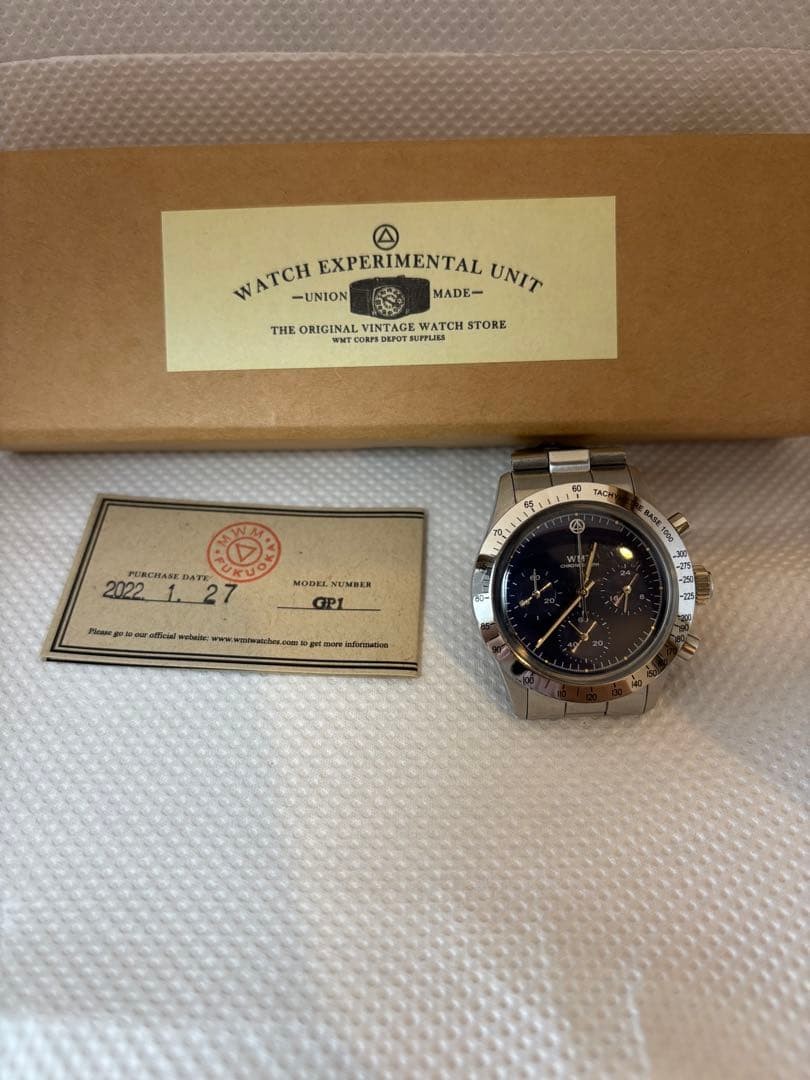 WMT Chronograph GP1 Navy Dial Stainless Steel Watch