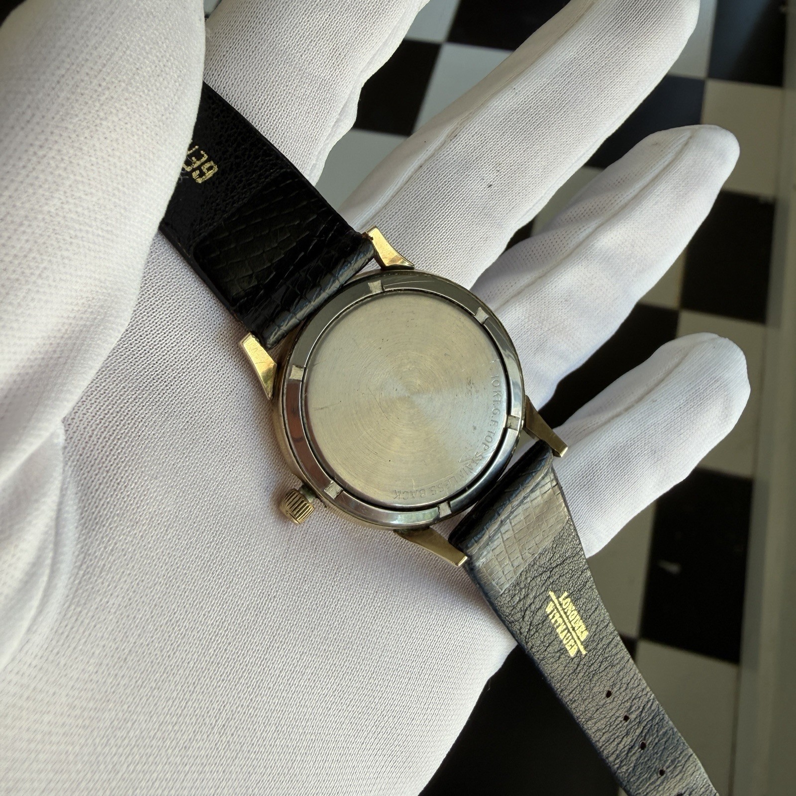 VTG 33MM Wittnauer 10K RGP Manual Wind Sunburst Dial Wrist Watch