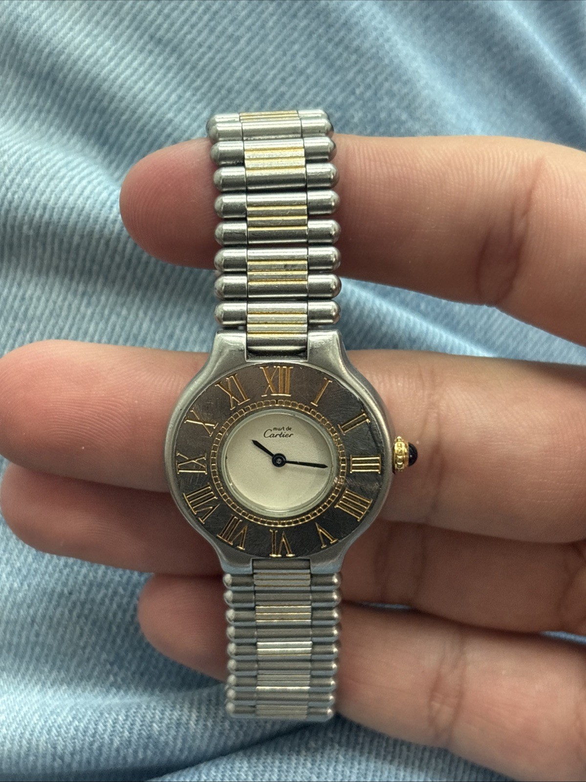 CARTIER WATCH MUST 21 28mm, Stainless Steel As Is