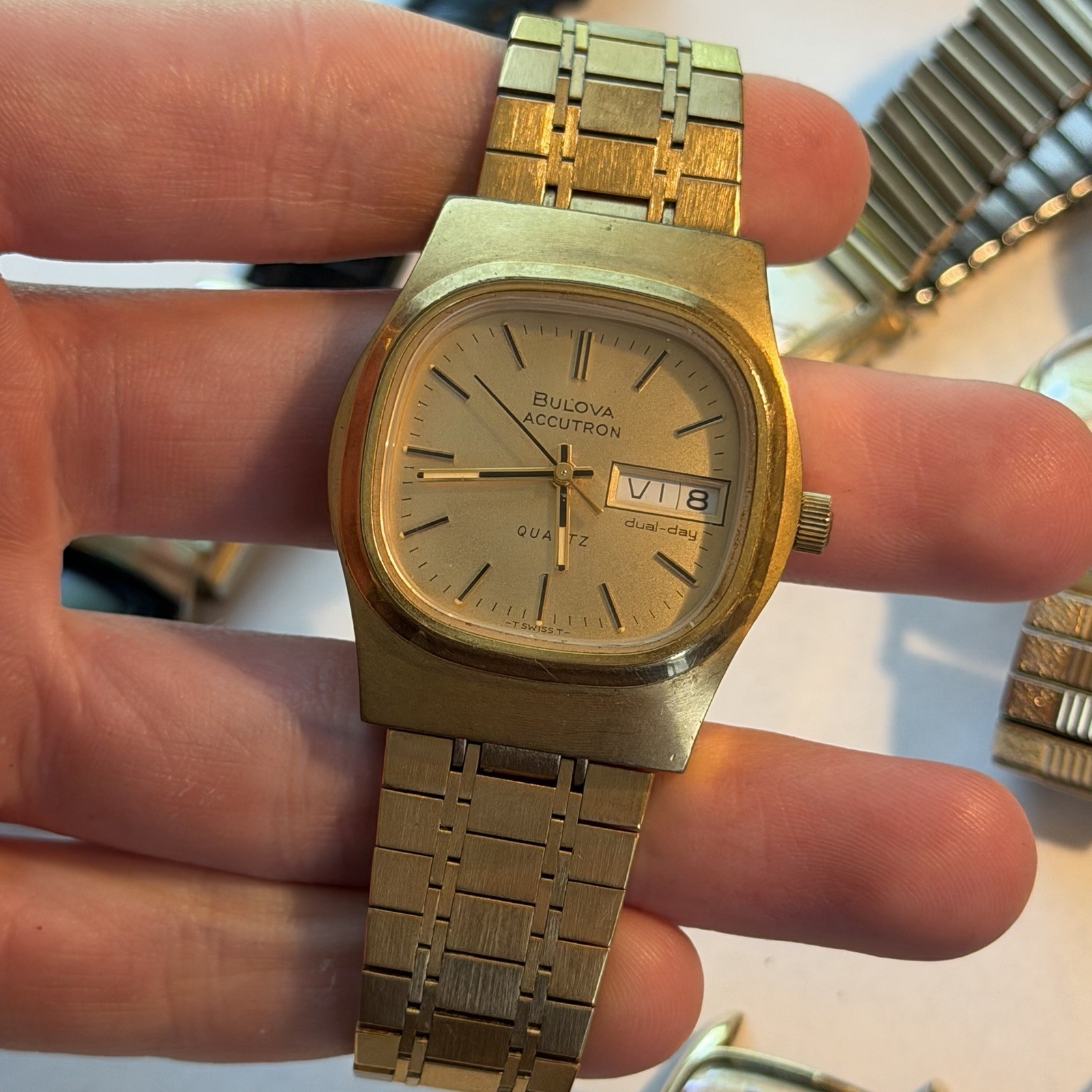 Vintage Watch Lot Accutron Longines Elgin Gold Filled Some Run Parts Repair