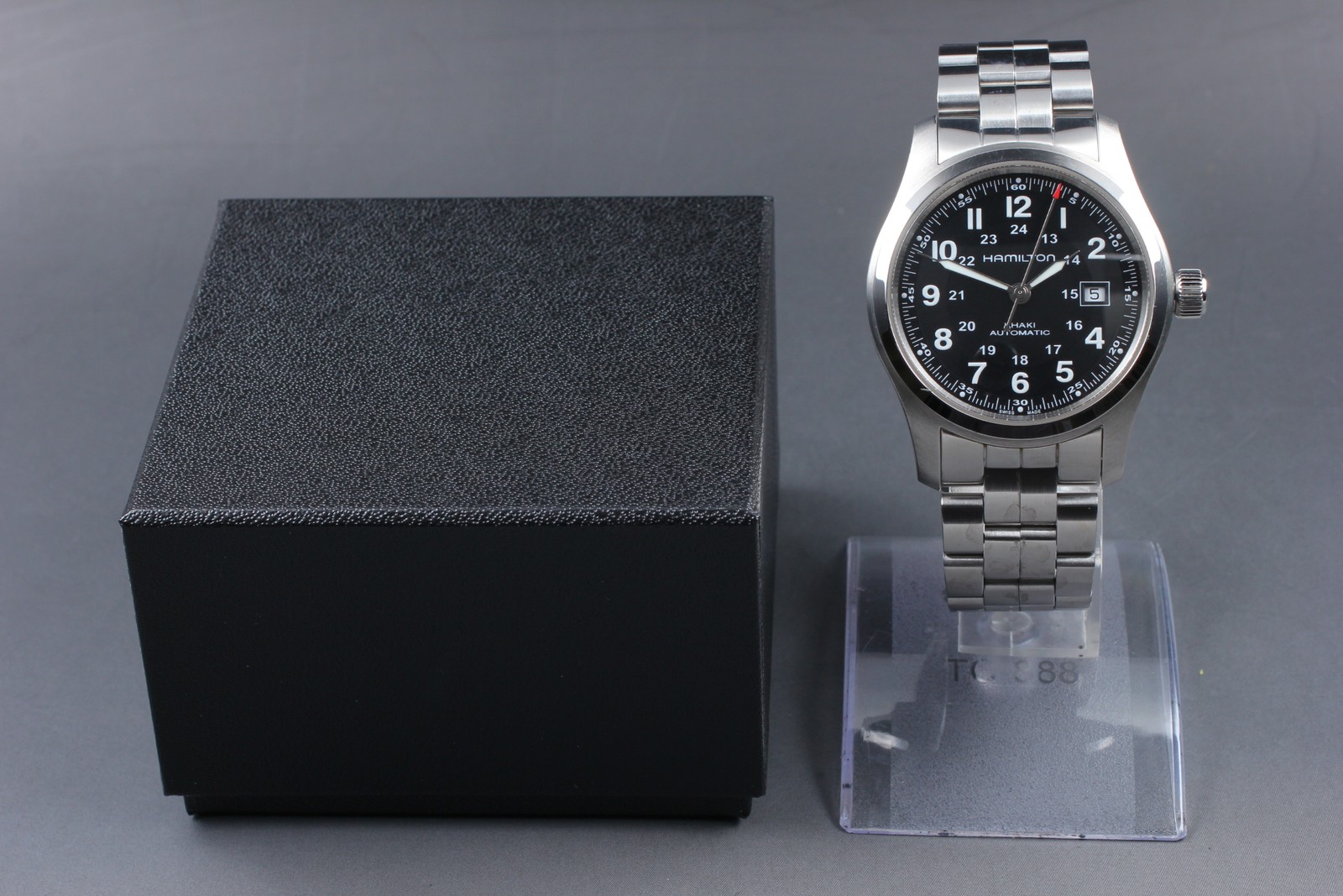 [N MINT] Hamilton Khaki H706050 Black Dial Automatic Date 25J Men’s Swiss Watch