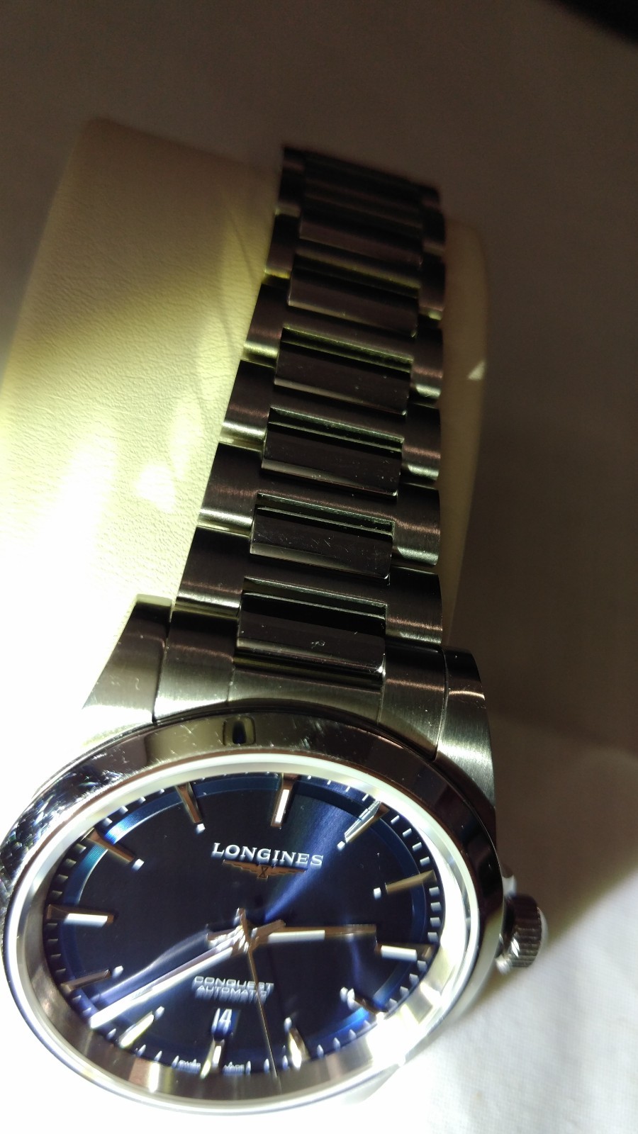 Longines Conquest 41mm Blue, full set, warranty card w/ 3yr left – L3.830.4.92.6