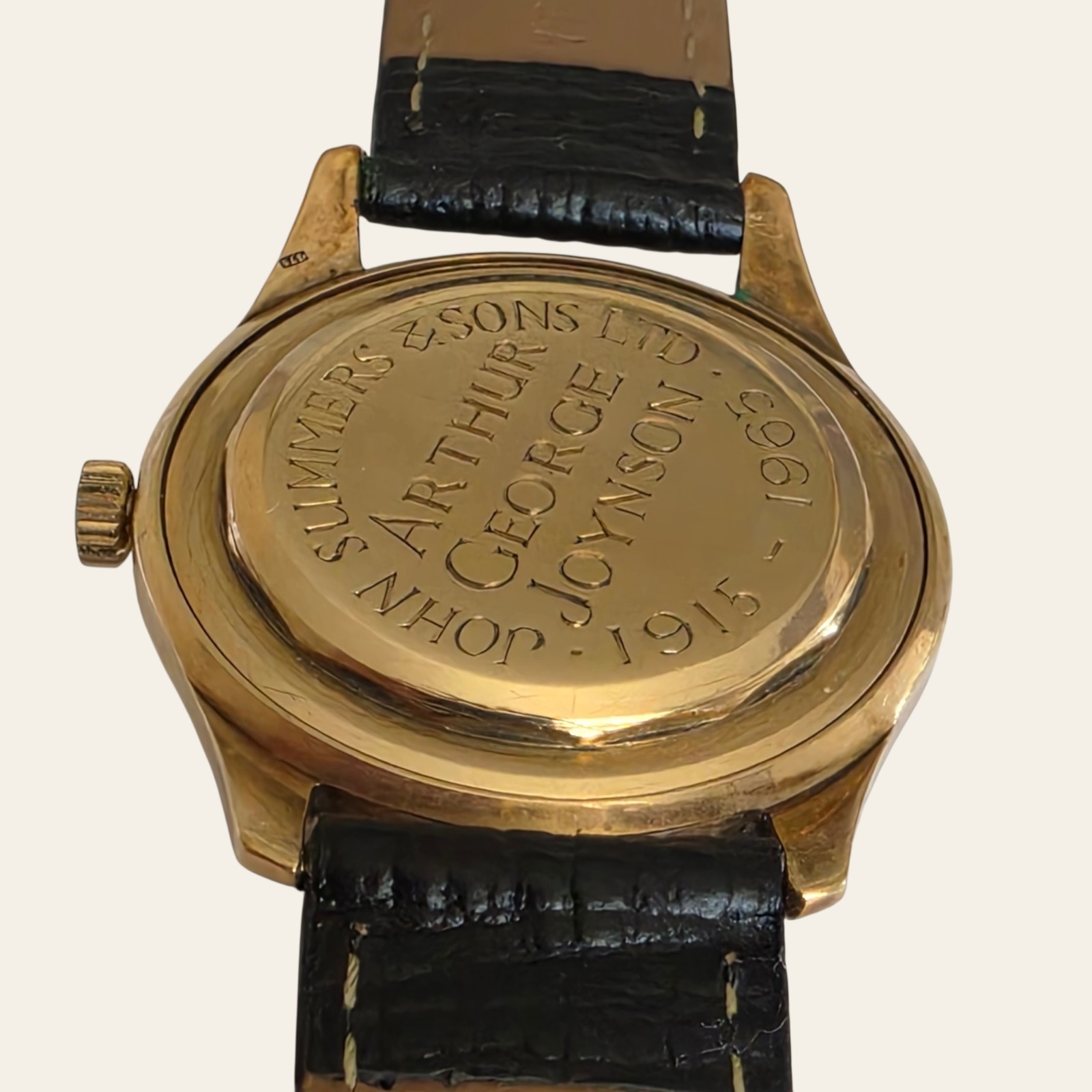 Vintage 9k Solid Gold Jaeger-LeCoultre Asprey Automatic Wristwatch