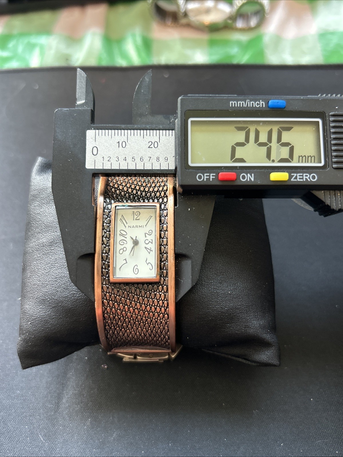 Narmi Bronze Tone Women’s Quartz Cuff Watch