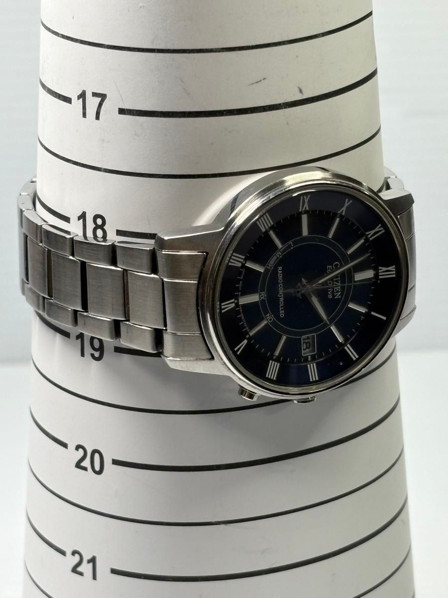 Excellent Condition CITIZEN Eco Drive H415 Radio Solar Date