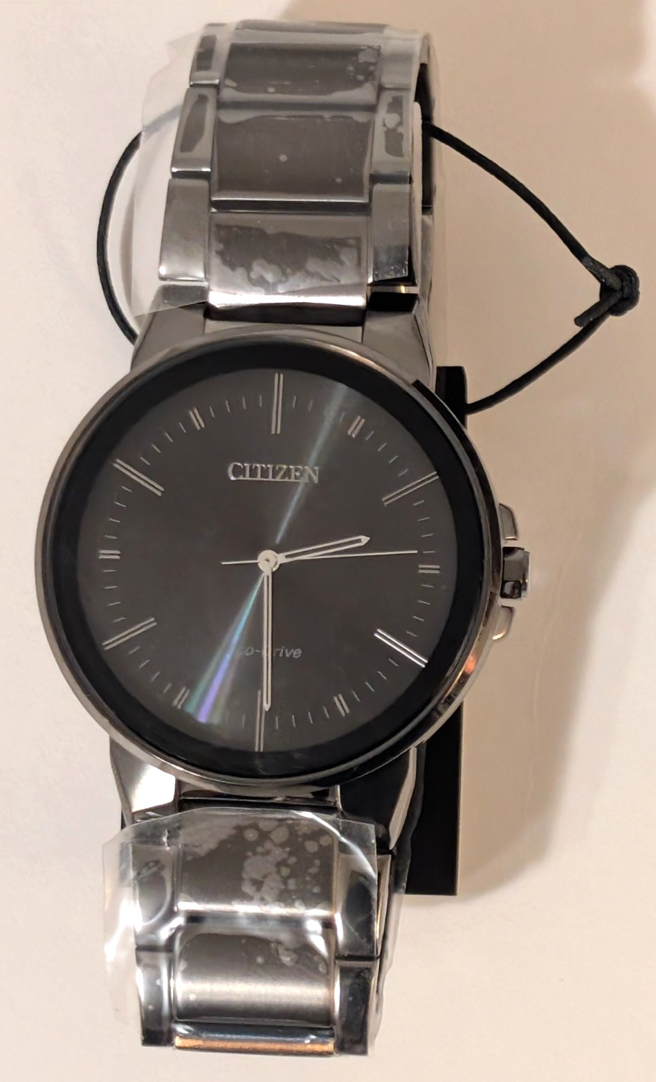 NEW – Citizen Eco-Drive Modern Axiom Watch Gray Stainless Steel, Black Dial