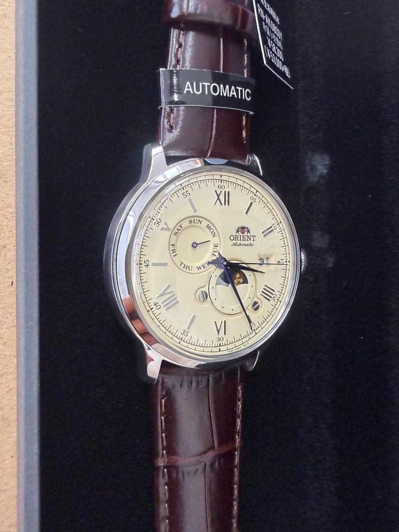 Orient Bambino Sun Moon RN AK0803Y Automatic Watch
