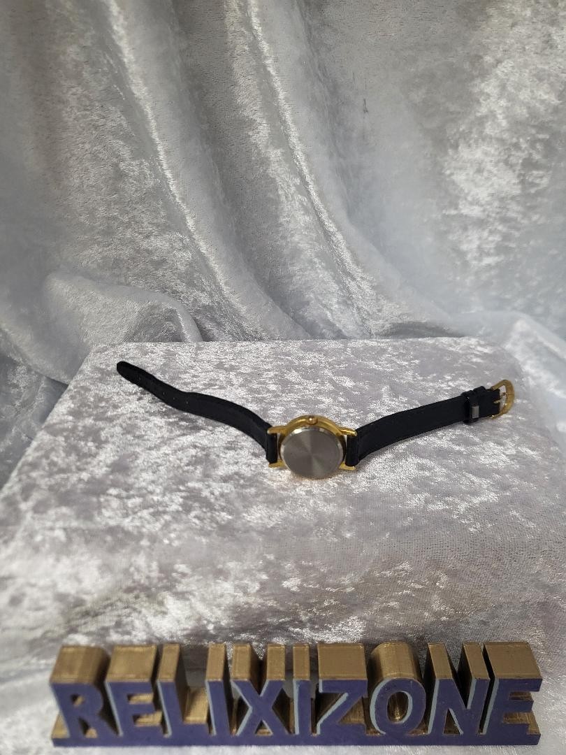 Vintage L.A. Express Premier Quartz Ladies Watch – Black Dial w/ Crystal Accents
