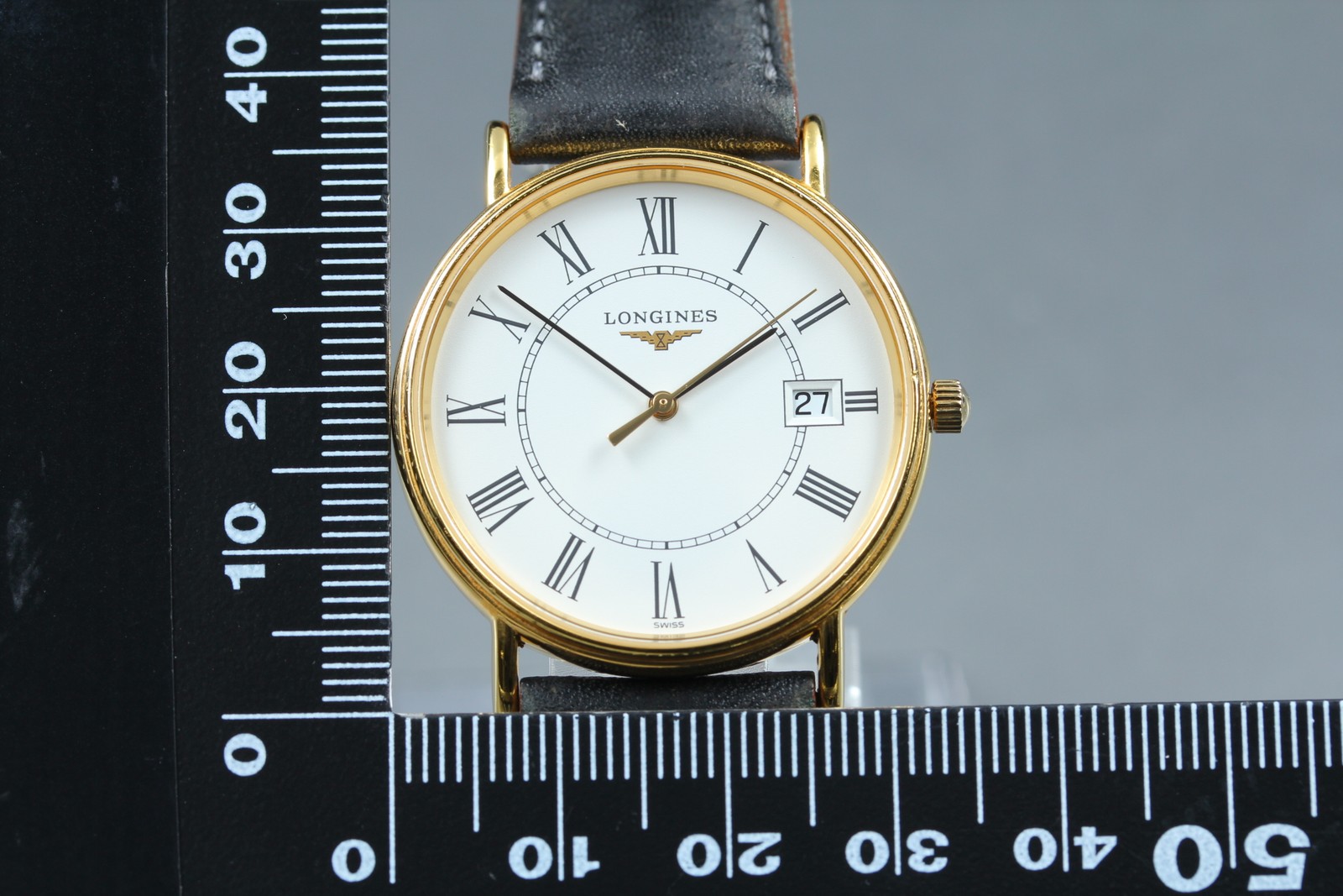[Near MINT] Longines Grand Classic L4.720.2 White Dial Roman Quartz Men’s Watch