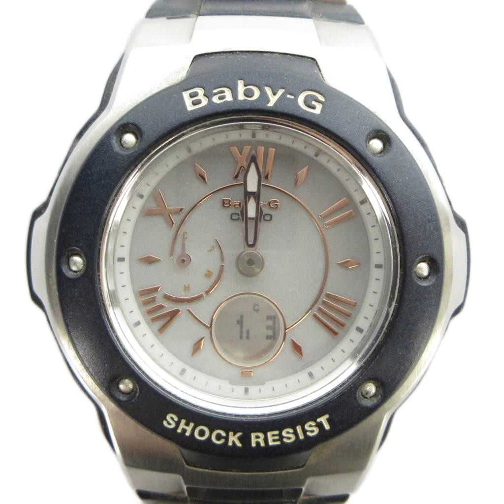 CASIO Baby G MSG 3200C Wristwatch Watch Tough Solar with Calendar Date Roman Si
