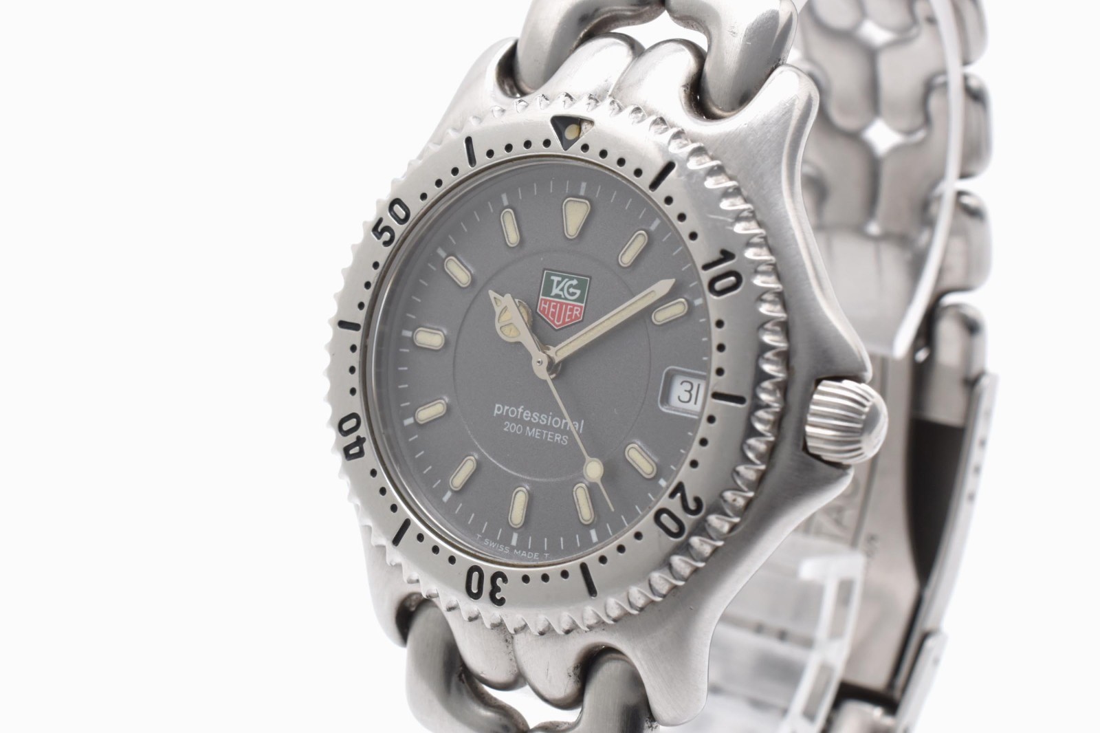 [Near Mint] TAG Heuer Professional 200M WG1113 Quartz Men’s Black Dial Watch