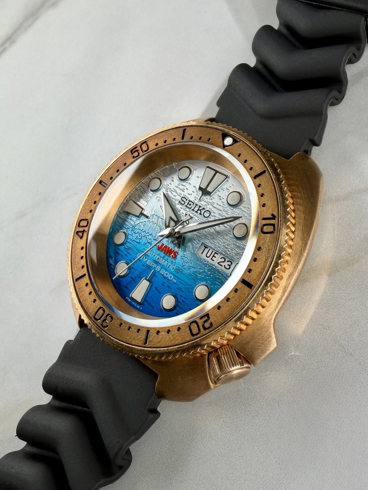 Bronze Jaws Turtle Watch – Automatic Seiko NH35 – Limited Edition 50th Dive