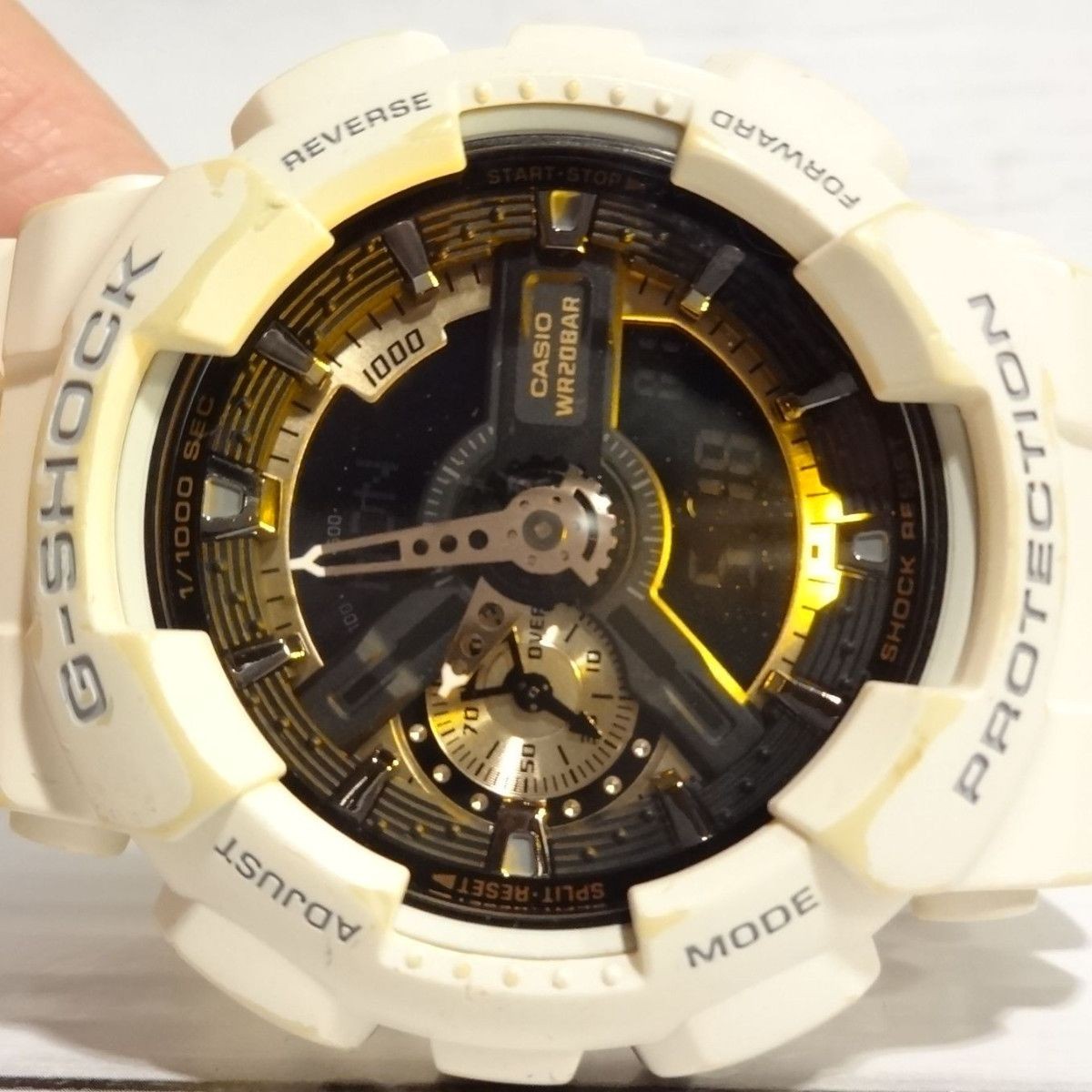 Matte White G SHOCK GA 110RG New Battery Working Condition