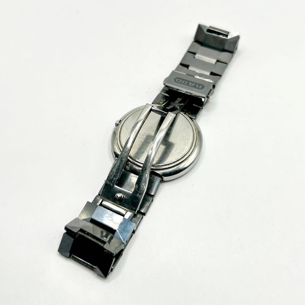 Rado Diastar Jubile Quartz Date Ladies Mens Watch Vintage Silver Stainless Japan