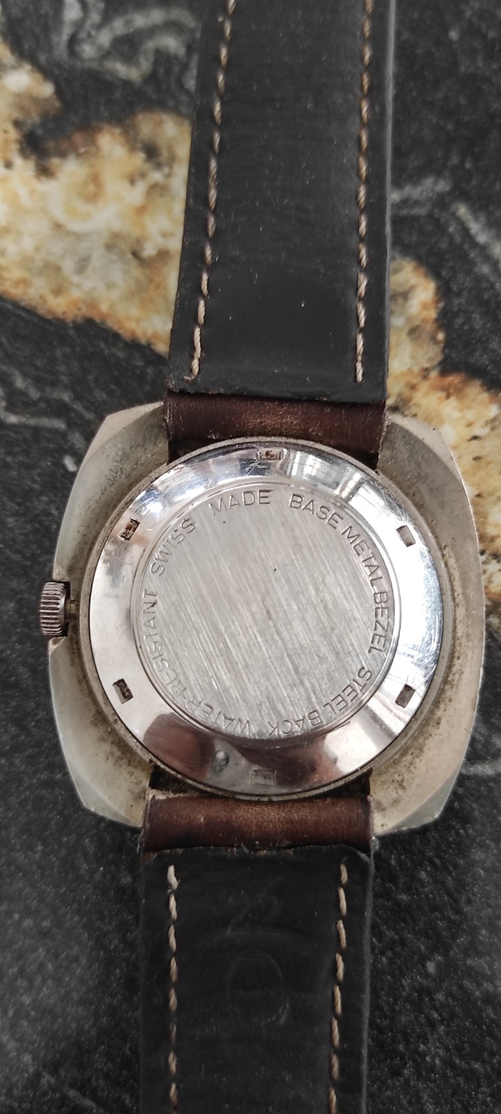 Vintage Sindaco Automatic Ronda-Matic Cal. 1219-21 17 Jewels Swiss Made Day-Date