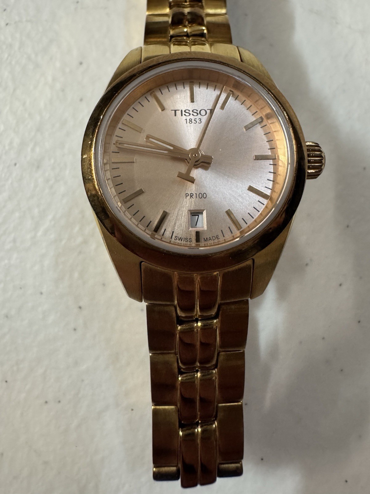 Tissot PR 100 Lady Small Rose Gold PVD Swiss Quartz Watch T101010 A