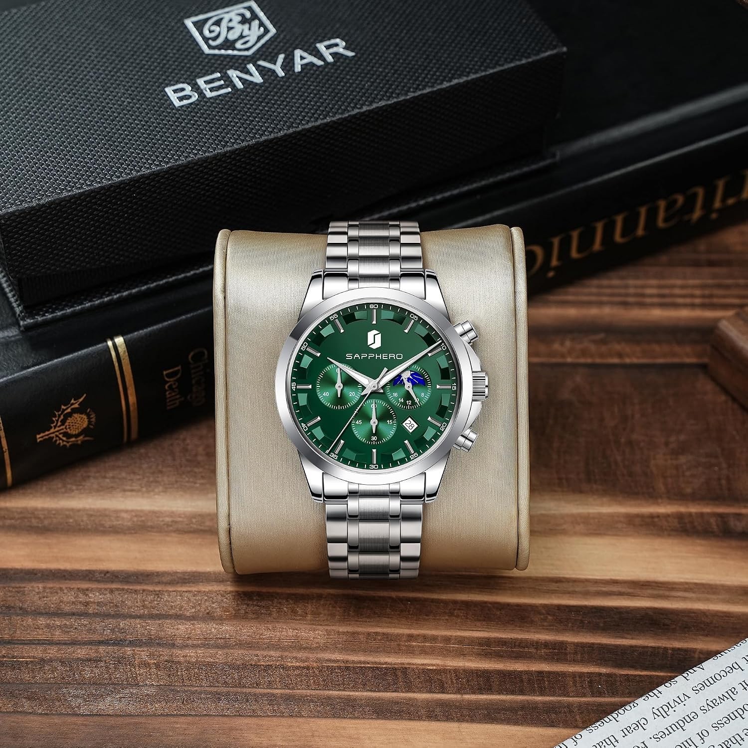 Luxurious Men’s Wrist Watch – Chronograph Style, Waterproof & Elegant Design