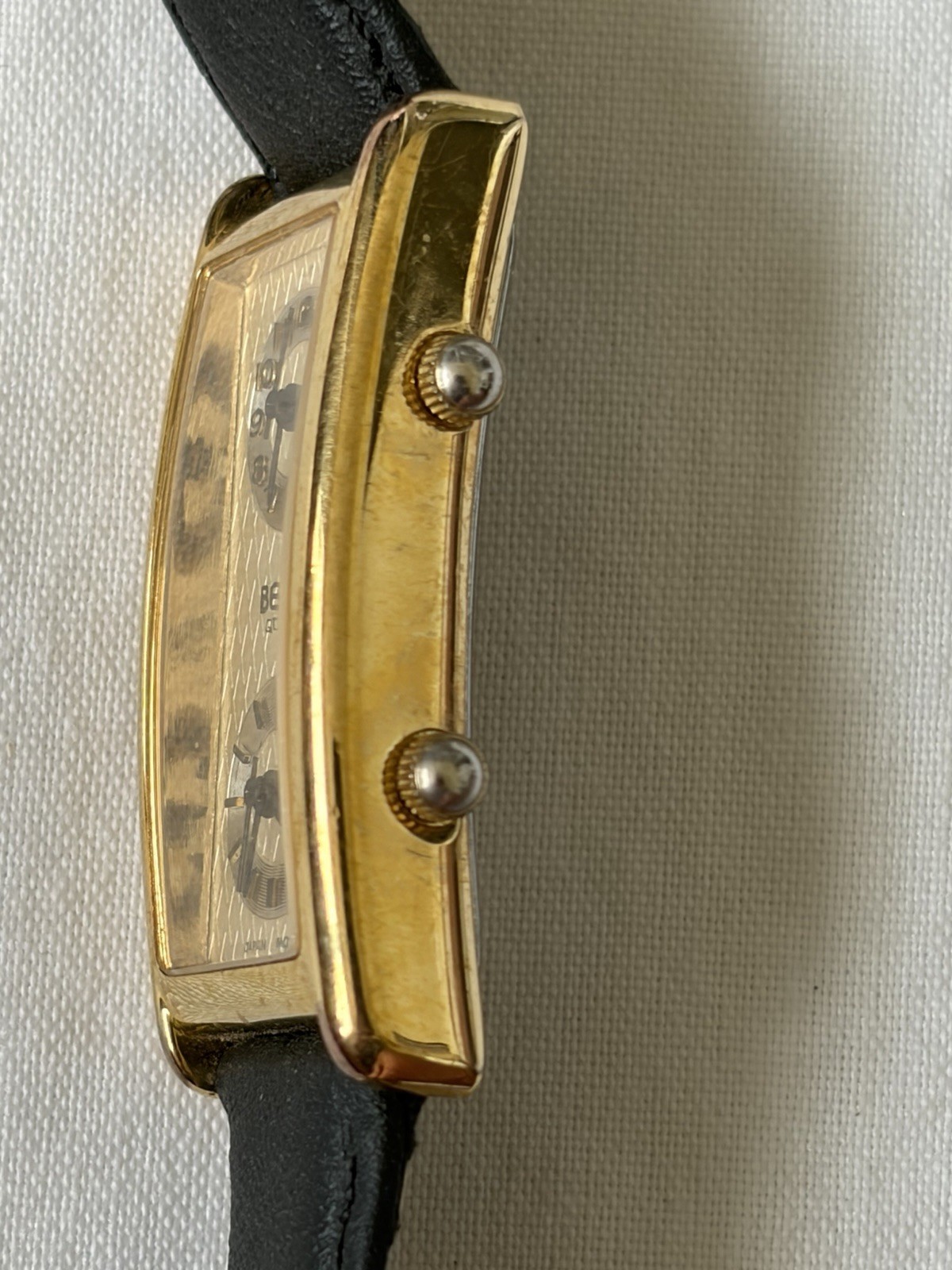 Vintage Benrus BN326 Women’s Dual Time Quartz Watch Two Movements 19mm