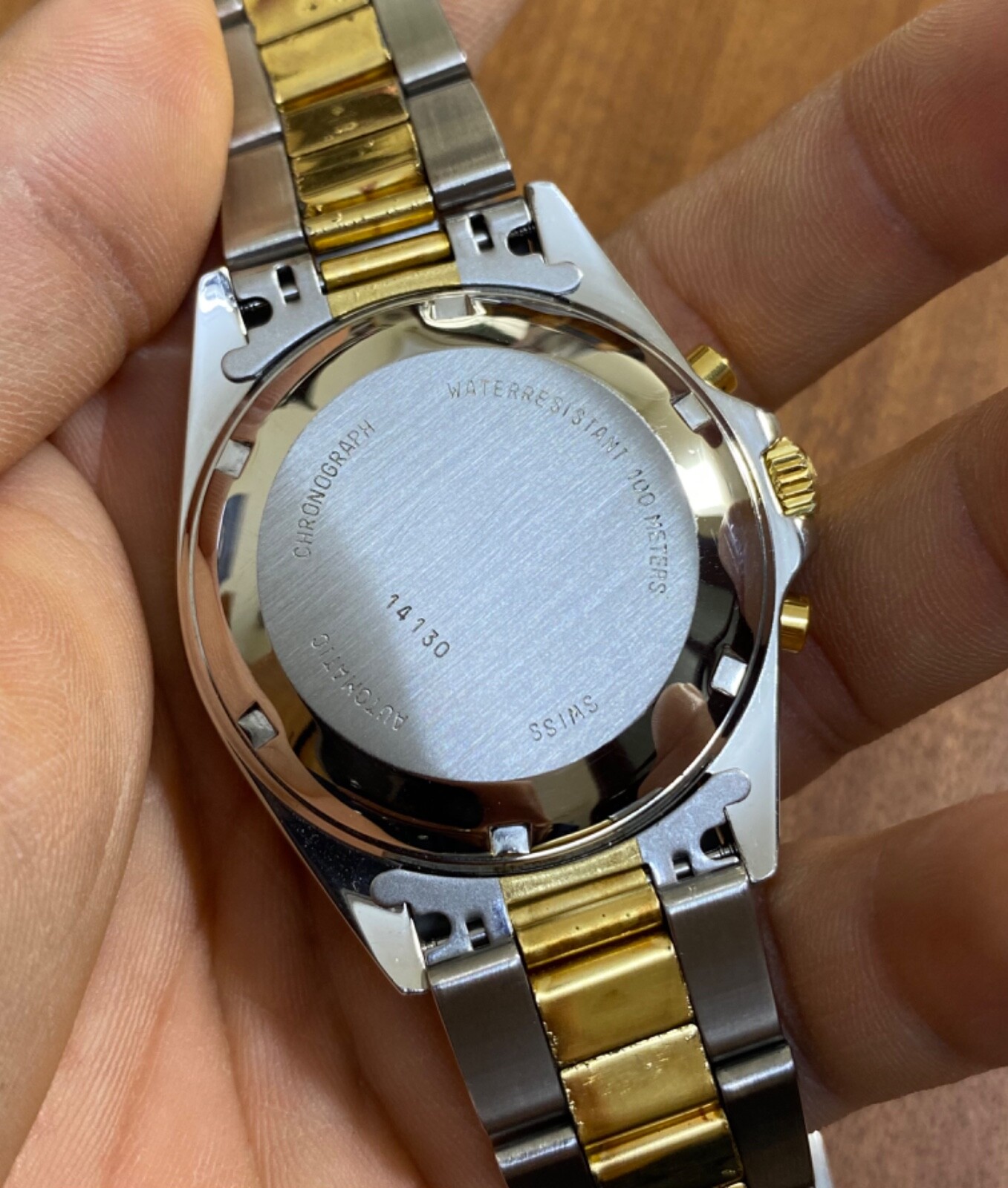 vintage EXALT watch Chronograph Lemania 5100 Automatic Date Demi PLS READ