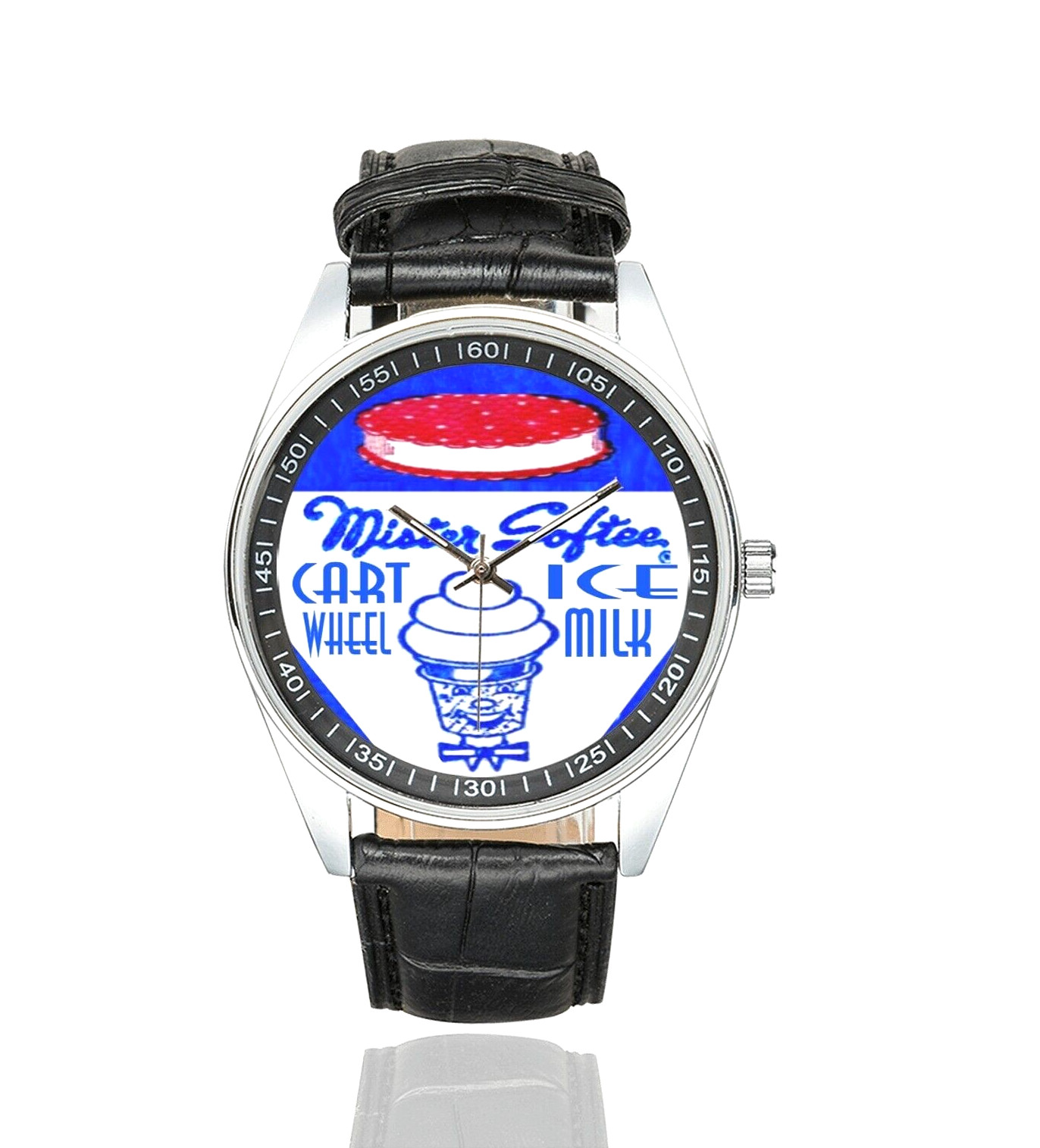 Mister Softee Ice Cream Retro Watch Vegan Leather Multicolor New in Box