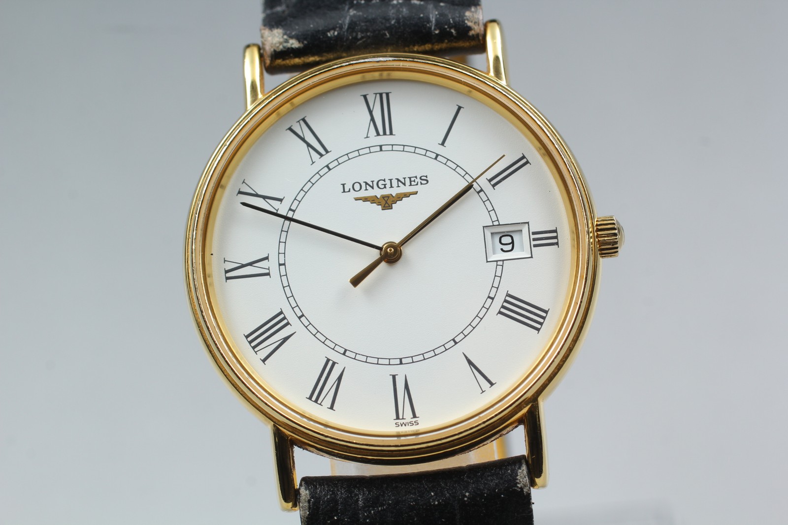 [Near MINT] LONGINES L4.720.2 Grand Classic 33mm Gold Qz Men’s Watch From Japan
