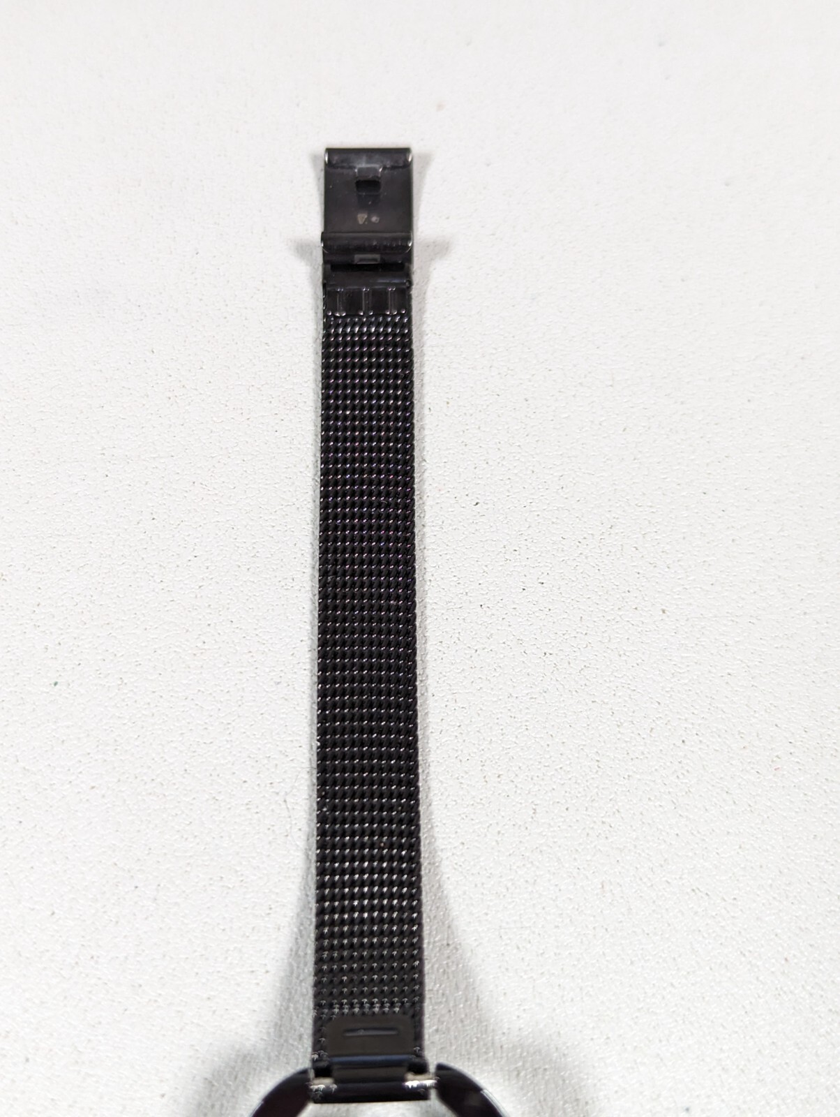 So & Co New York Womans Black Dial Raised Hardened Mineral Crystal Watch 8.5 In