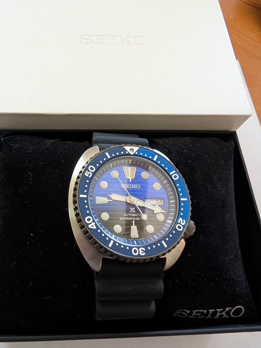 Seiko Prospex Save the Ocean Turtle, OG Special Edition, 2018; VG to Exc. Cond.