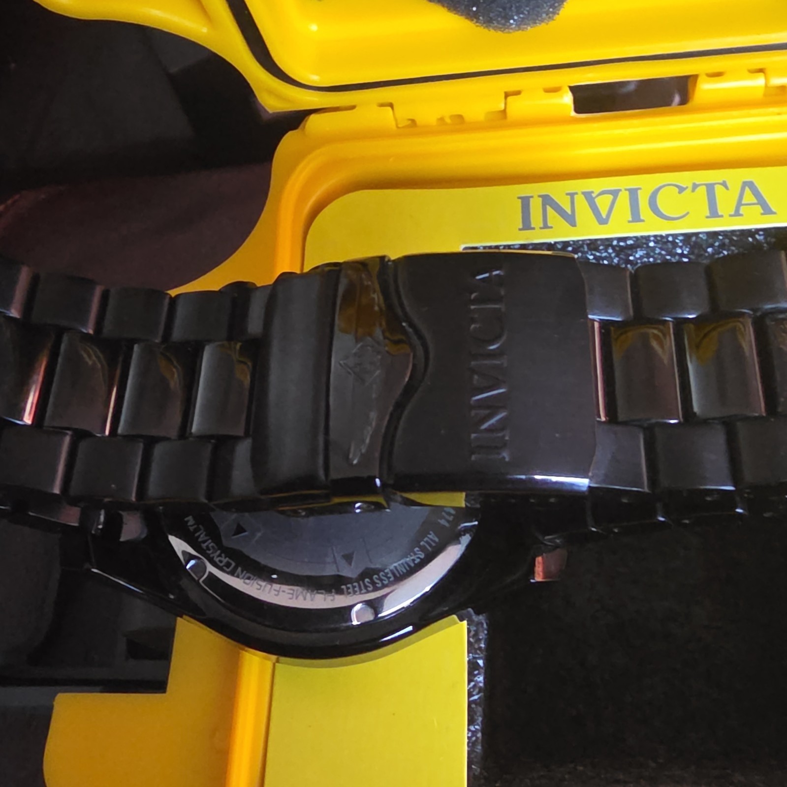 Invicta 6474 Excursion Touring Combat Edition 52mm Black IP Quartz Chronograph