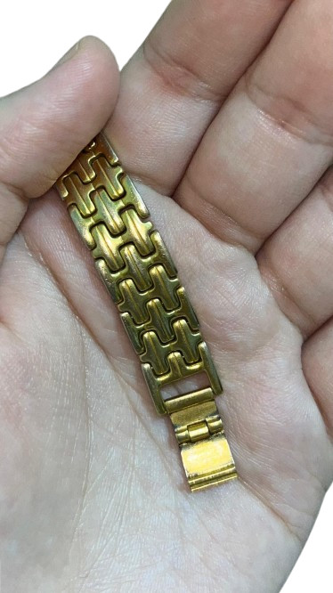 Vintage Darky Five Star Swiss Made Women’s Gold Plated Bracelet Watch 1990s 753.