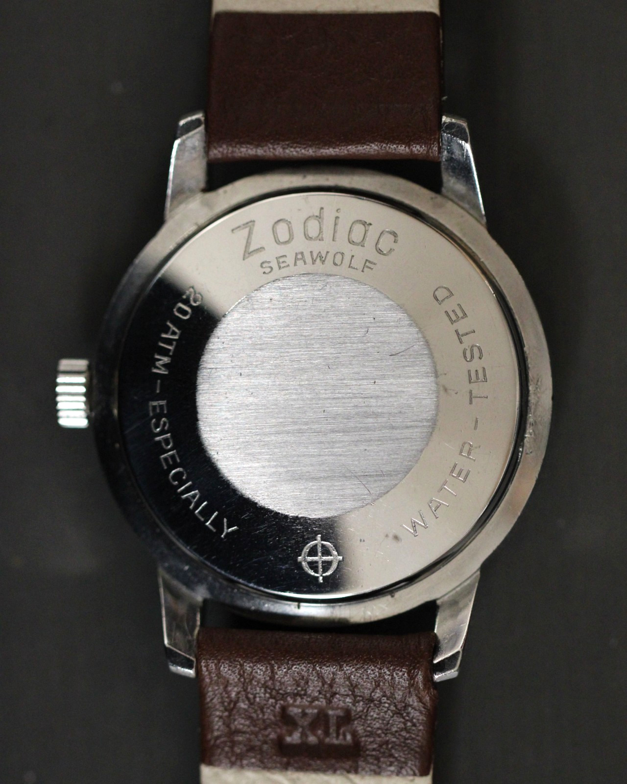 Running Zodiac Sea Wolf Orange & Steel Cal. 70-72 Automatic Hack Watch 722-916