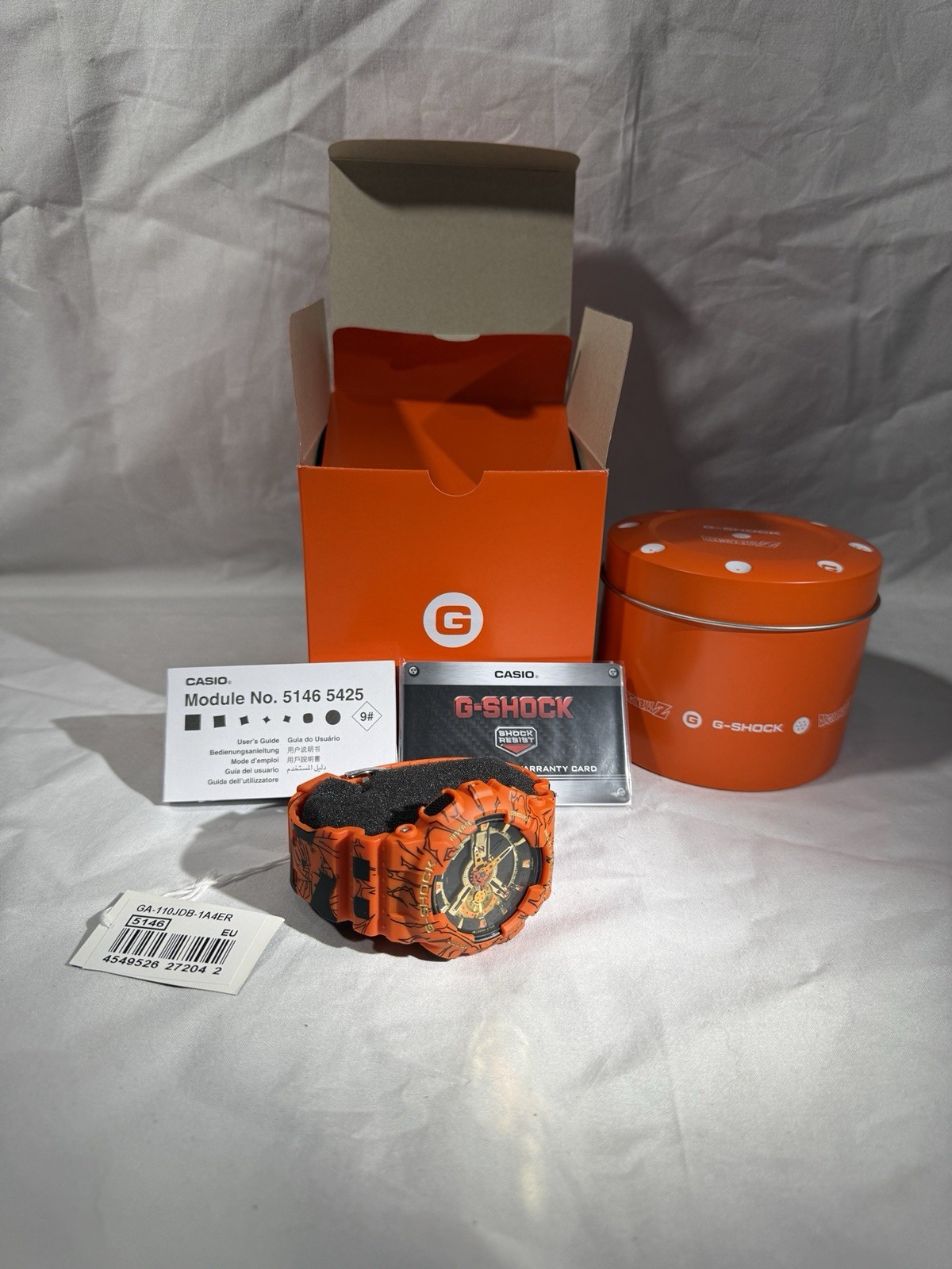 Casio G-Shock Dragon Ball Z GA-110JDB-1A4 51.2mm Case Orange/Black Resin…