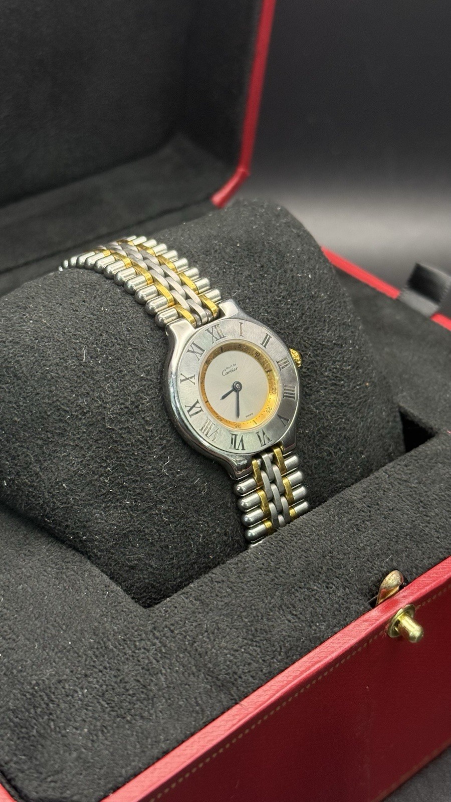 Cartier Must de Cartier 21 Swiss Quartz Two-Tone 26mm Roman Dial w/ Box
