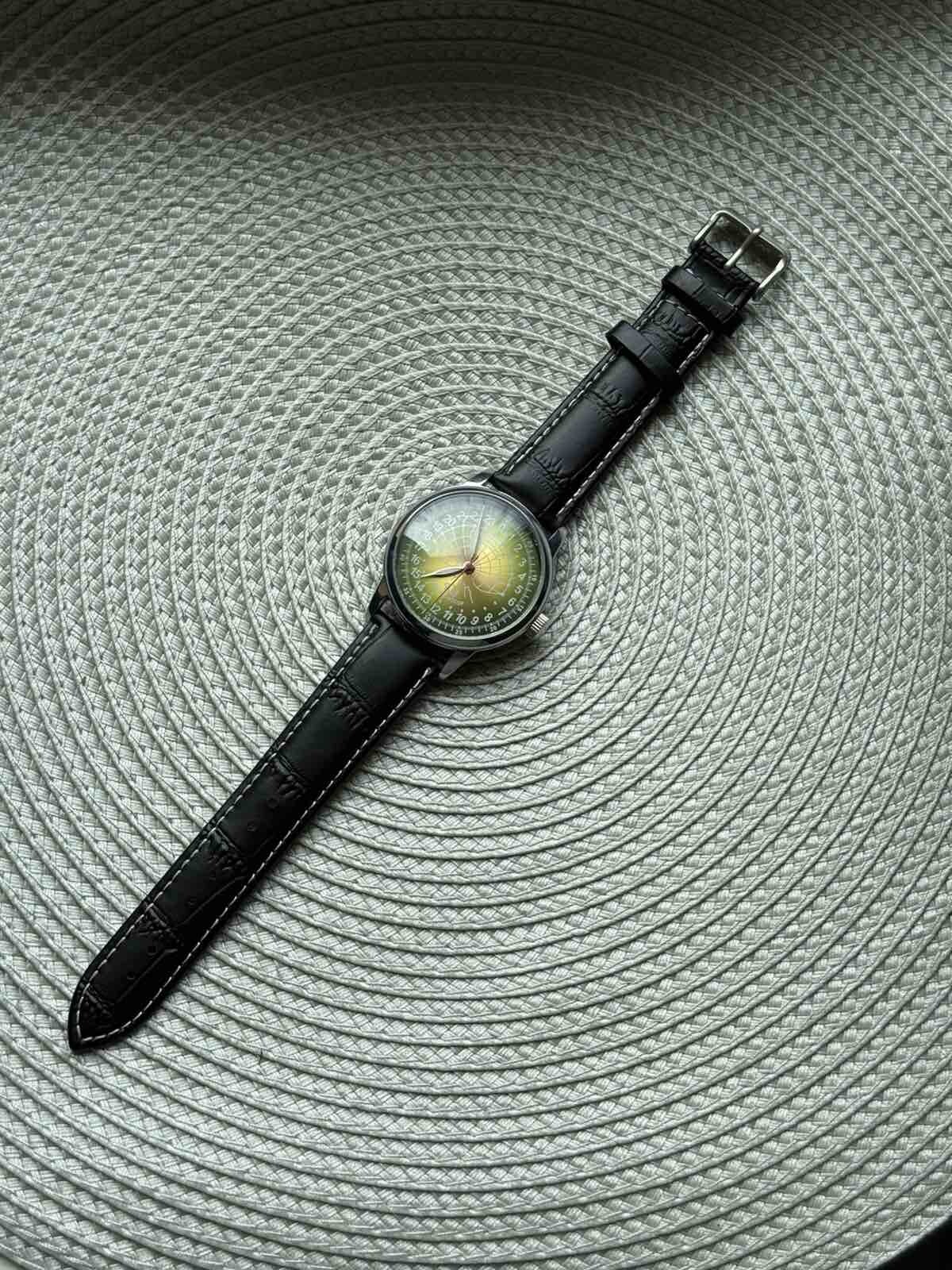 Watch Raketa 24h Automatic Wrist Men Russian Soviet USSR Polar Day Vintage Rare