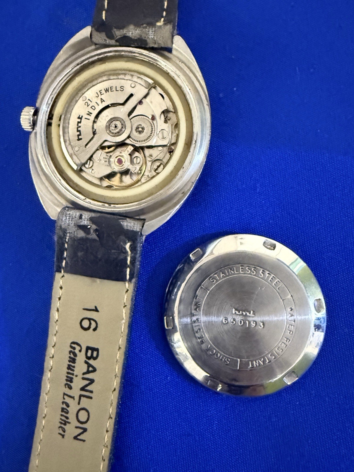 HMT RAJAT 21 JEWELS AUTOMATIC RARE DIAL 650193 INDIA MEN’S WORKING CONDITION