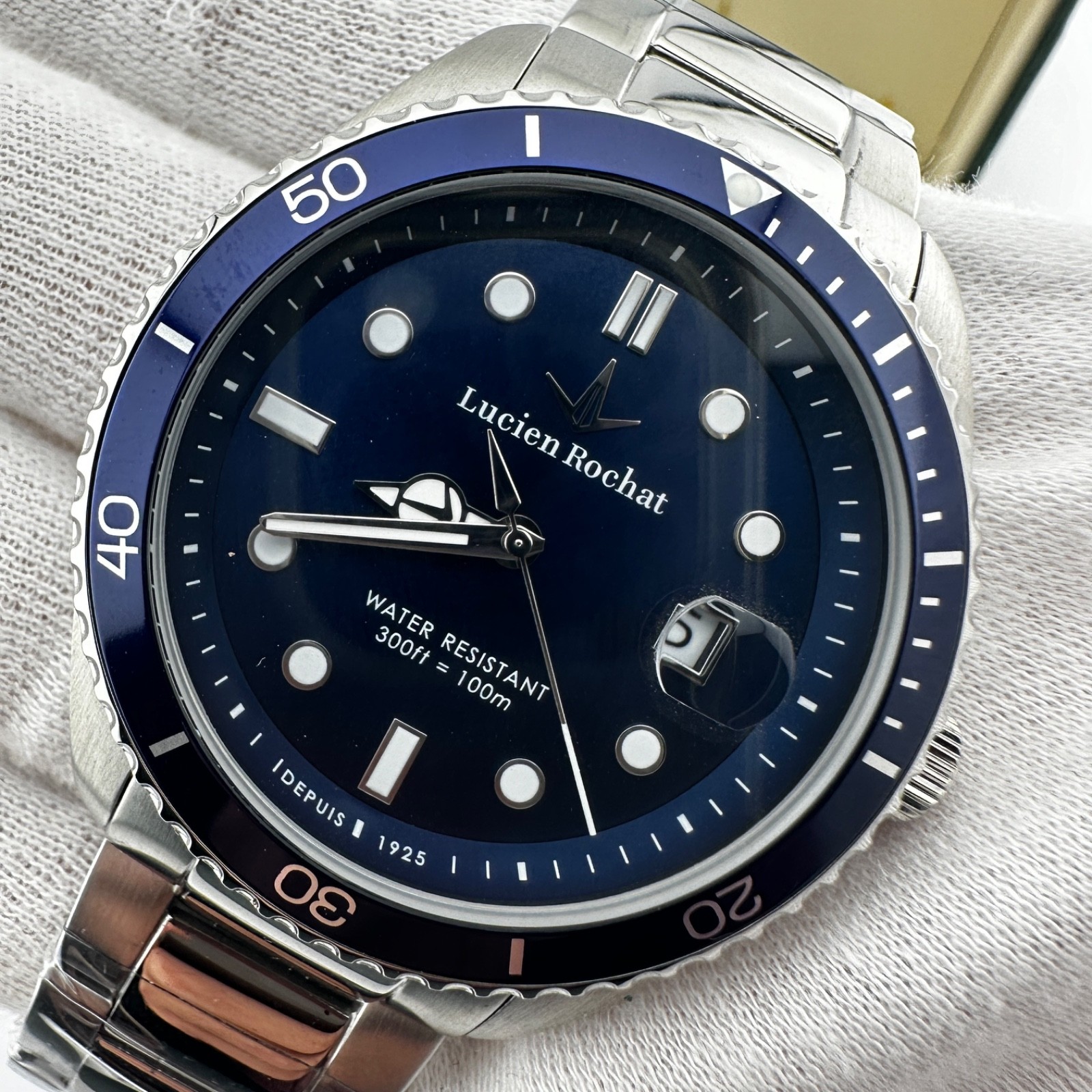 Lucien Rochat Men’s New Diver Watch Steel 43Mm Quartz Ref: 83947477