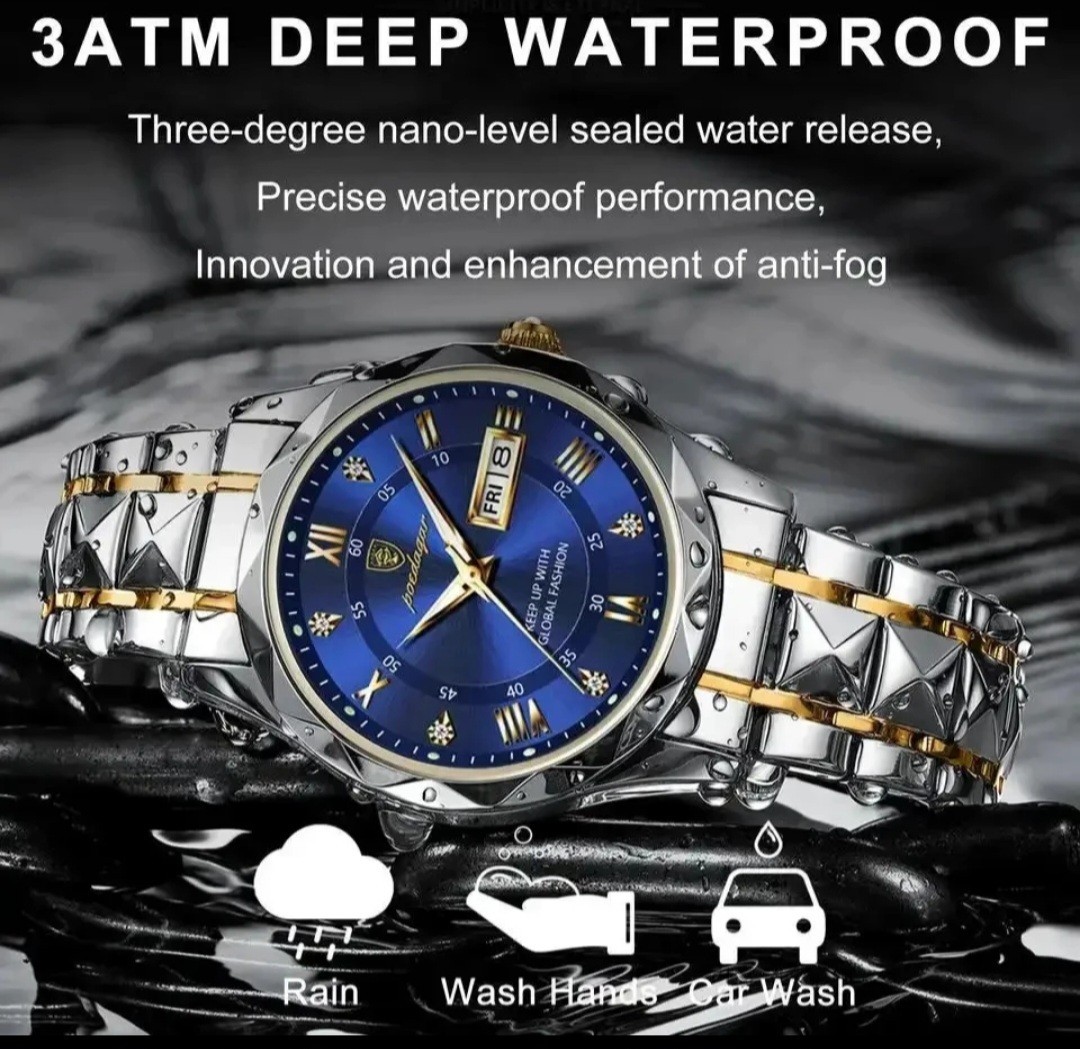 Reloj Elegante para hombre resistente al agua, fecha luminosa reloj de negocios