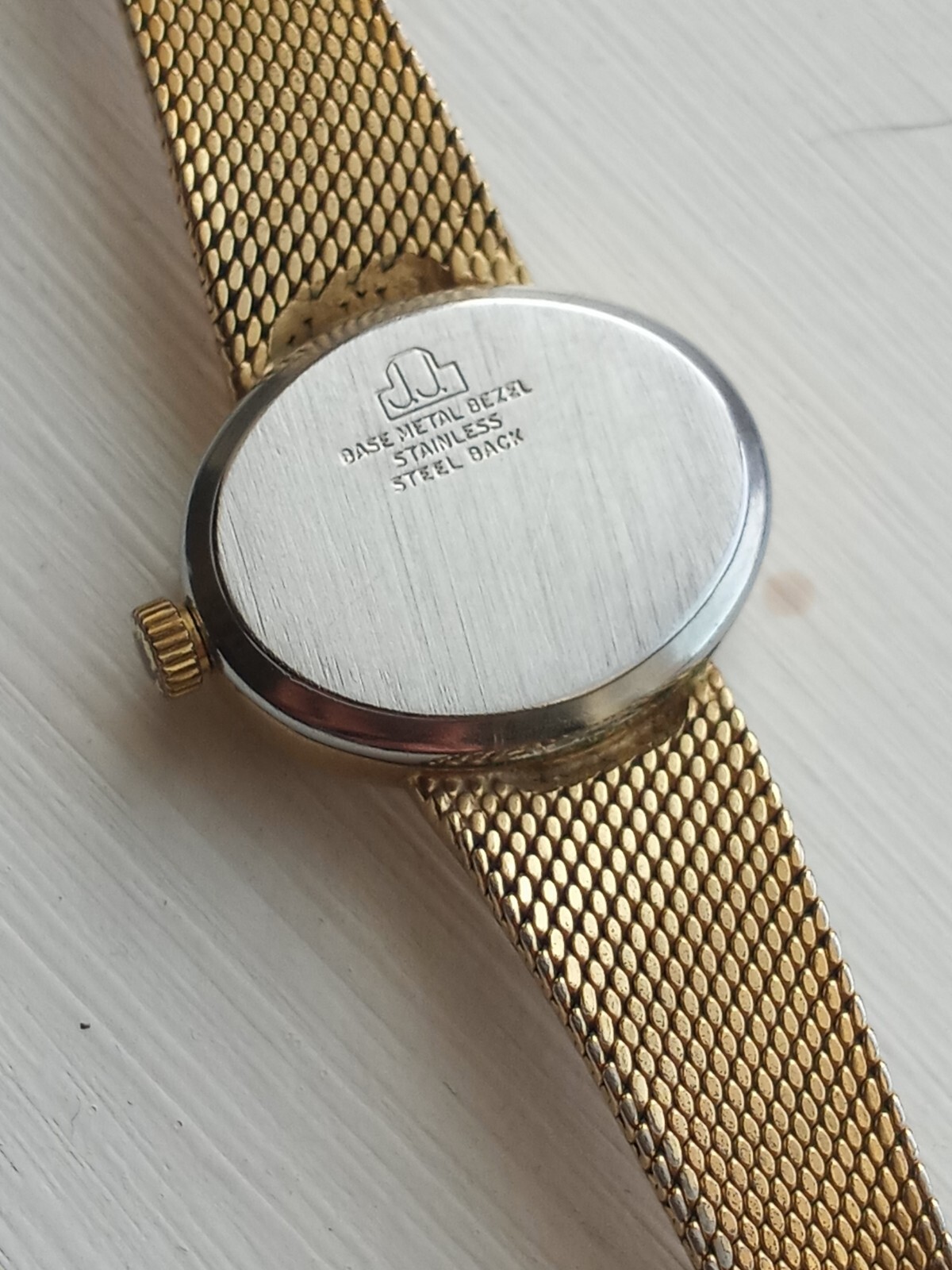 Vintage Jules Jurgensen Ladies Watch R3572 Oval Gold Tone Rare