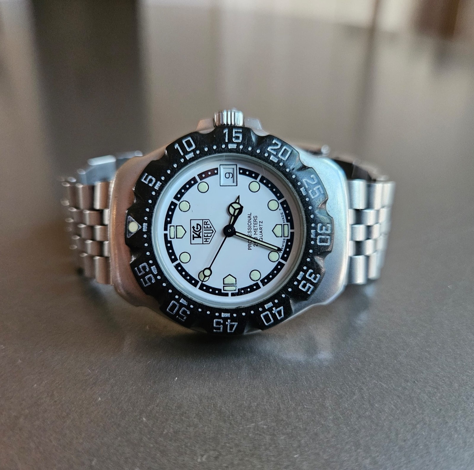 Tag Heuer Formula 1 Professional White Dial on Bracelet; WA1218; Rare + Awesome!