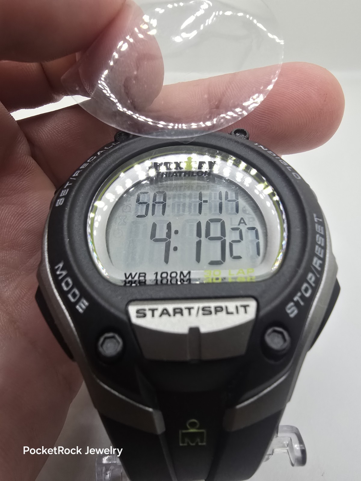 NEW Timex Ironman Triathlon Digital Quartz Chronograph Indiglo WR100m Black