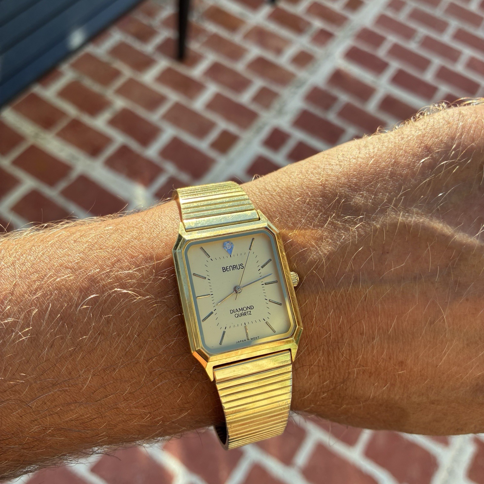 BEAUTIFUL Benrus Men’s Tank Watch – READ Description