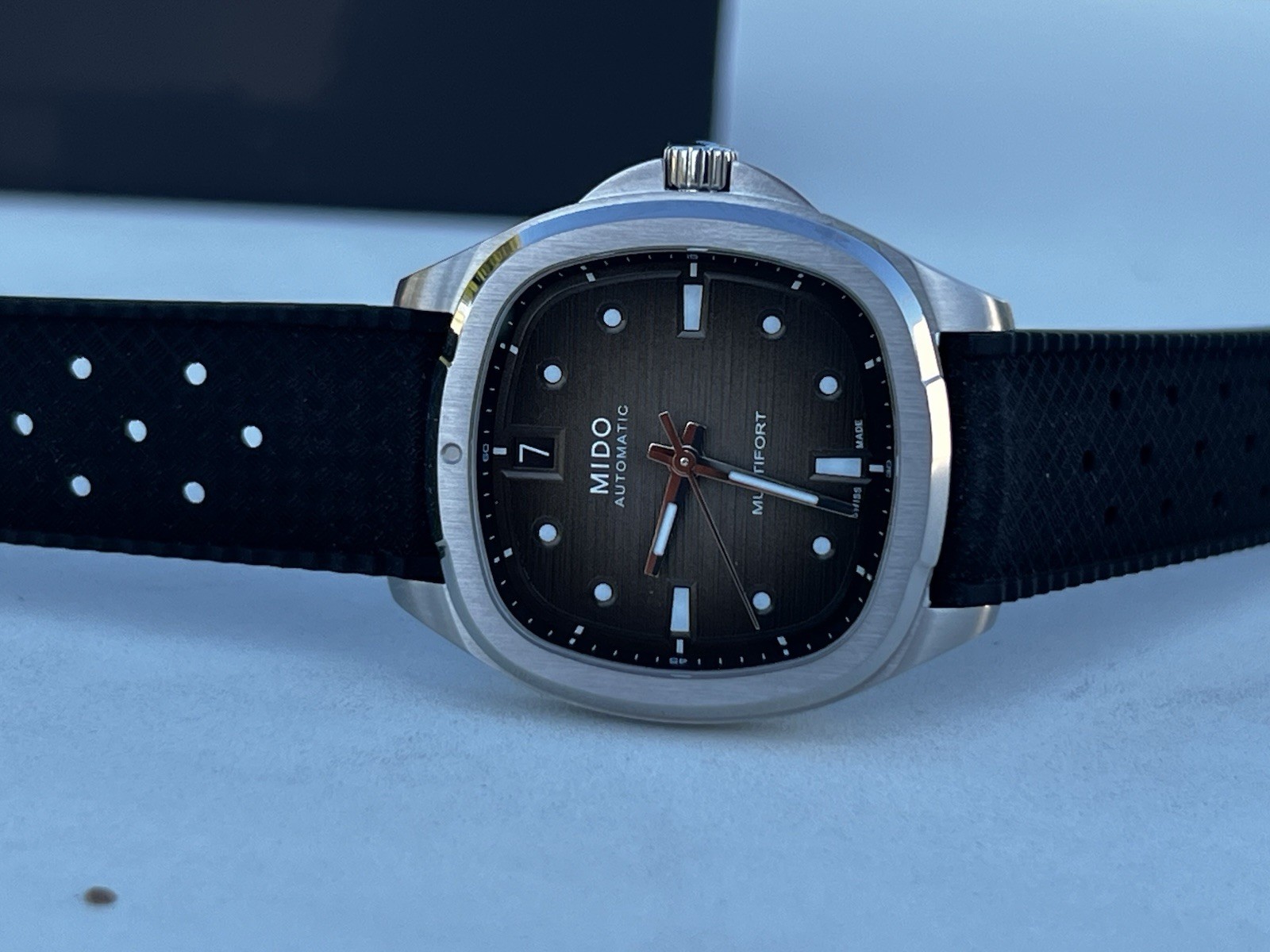MIDO Multifort TV Automatic Black Dial 35×34.2mm 100m Date Full Set + Straps