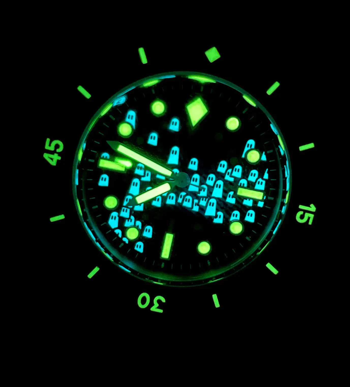 Tandorio New 40mm 50-Fathoms Style NH35A/Miyota 8215 Mechanical Men Watch 20ATM