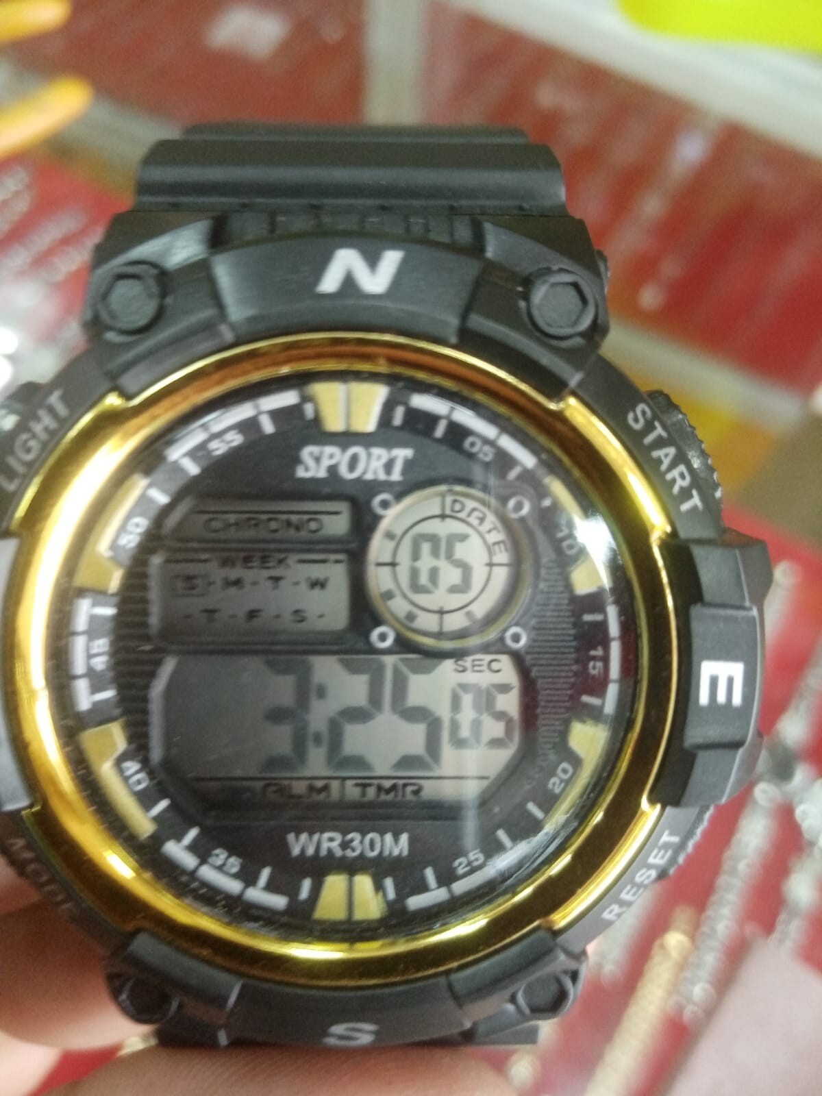 1Pcs Digital Sports Watch Large Face Water Resistant Wrist Watches For Men New